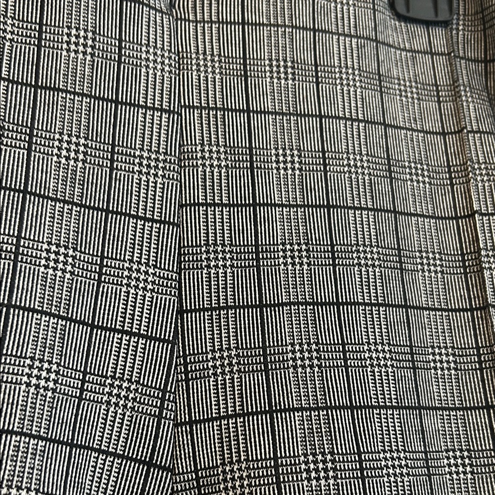 Gray Checkered Women's Trousers - Picture 2 of 5